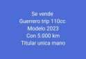 Motos - Guerrero Trip 2023 Nafta 5000Km - En Venta