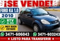 Autos - Ford ka 2010 1.0 2010 Nafta 154000Km - En Venta
