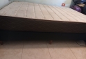 Hogar - Base sommier 2 plazas con colchon espuma - En Venta