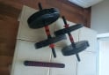 Deportes - Set de Par de Mancuernas, Barra y Kilo + Colchoneta Proyec - En Venta