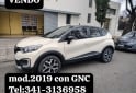 Autos - Renault Captur intens 2019 GNC 119000Km - En Venta