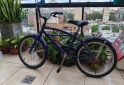 Deportes - Bicicleta R20 Juvenil/ Infantil Azul Chopper Con Rueditas (Usado) - En Venta