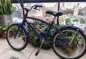 Deportes - Bicicleta R20 Juvenil/ Infantil Azul Chopper Con Rueditas (Usado) - En Venta