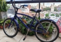 Deportes - Bicicleta R20 Juvenil/ Infantil Azul Chopper Con Rueditas (Usado) - En Venta