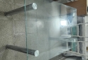 Hogar - Mesa comedor moderna vidrio templado patas cromadas - En Venta