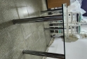 Hogar - Mesa comedor moderna vidrio templado patas cromadas - En Venta