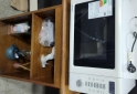 Hogar - Mesa comedor moderna vidrio templado patas cromadas - En Venta