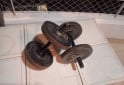 Deportes - Excelente Par de Mancuernas con Topes Cromados y 20 Kg de Discos de Fundición - En Venta