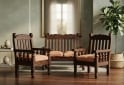 Hogar - Juego De Sillones De Algarrobo Tipo Cebolla USADO - En Venta