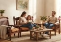 Hogar - Juego De Sillones De Algarrobo Tipo Cebolla USADO - En Venta