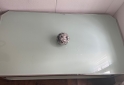 Hogar - Mesa de living/comedor de vidrio doble nivel y estructura cromada - En Venta