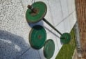 Deportes - pesas, barra, con 4 discos - En Venta