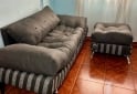 Hogar - SILLÒN SOFÀ TIPO BARCO GRIS CON PUFF. 2 CUERPOS - En Venta