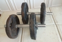 Deportes - Excelente Par de Mancuernas con Rosca Marca MIR XL con 20 Kg de Discos con Agarre - En Venta